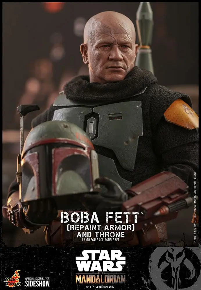 Star Wars The Mandalorian Actionfigur 1/6 Boba Fett (Repaint Armor) and Throne 30 cm Produktfoto