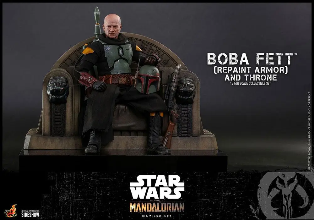Star Wars The Mandalorian Actionfigur 1/6 Boba Fett (Repaint Armor) and Throne 30 cm Produktfoto
