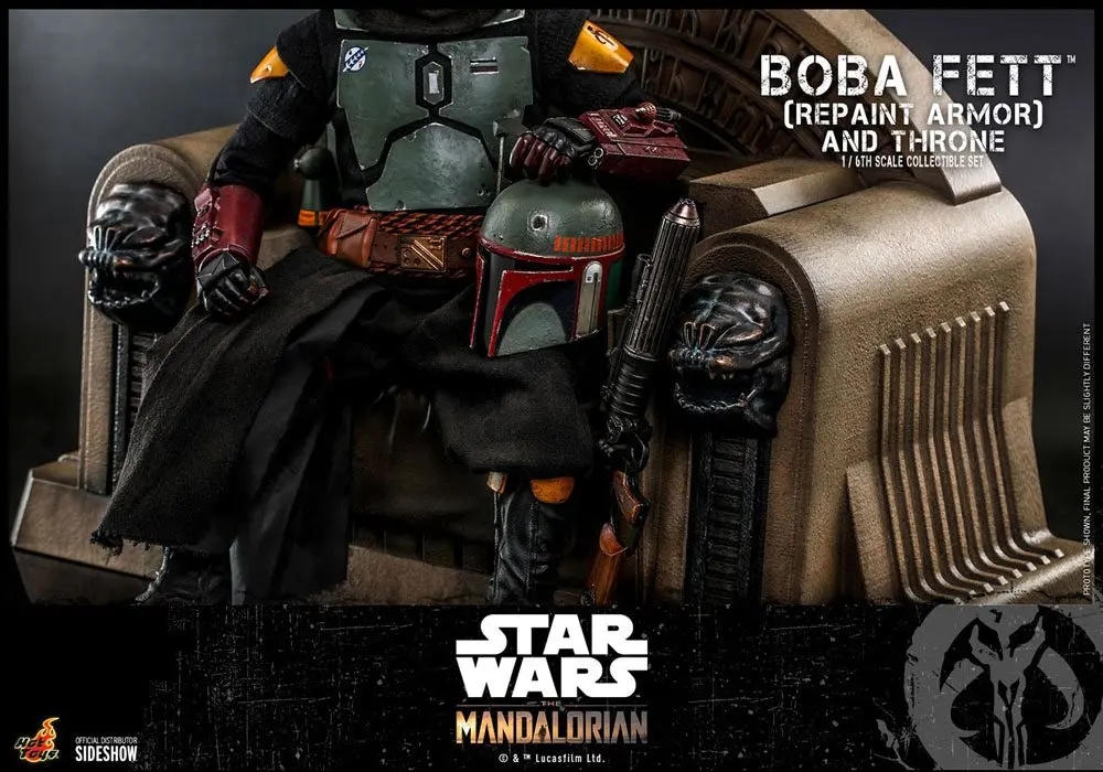 Star Wars The Mandalorian Actionfigur 1/6 Boba Fett (Repaint Armor) and Throne 30 cm Produktfoto