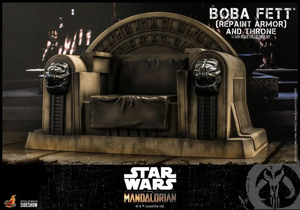 Star Wars The Mandalorian Actionfigur 1/6 Boba Fett (Repaint Armor) and Throne 30 cm Produktfoto