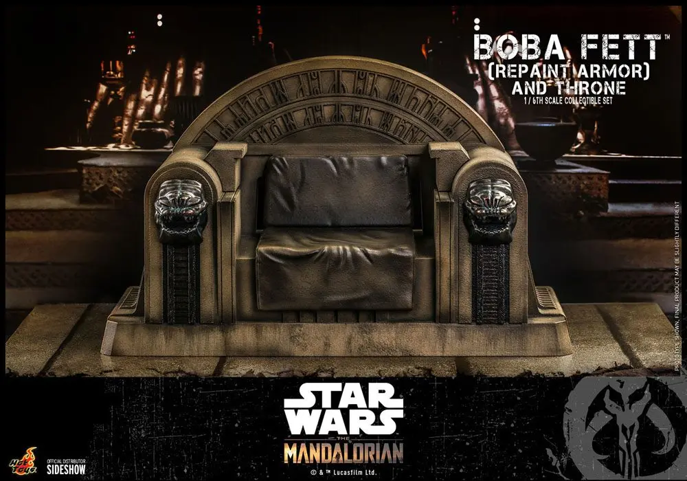 Star Wars The Mandalorian Actionfigur 1/6 Boba Fett (Repaint Armor) and Throne 30 cm Produktfoto