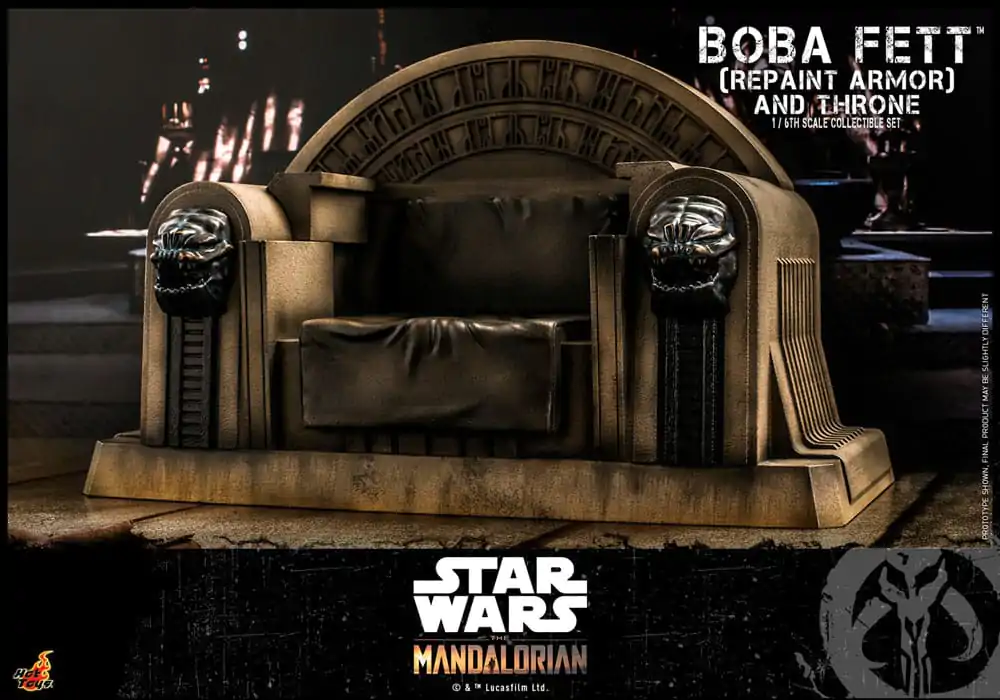 Star Wars: The Mandalorian Action Figur 1/6 Boba Fett Repaint Armor and Throne Special Edition 30 cm Produktfoto