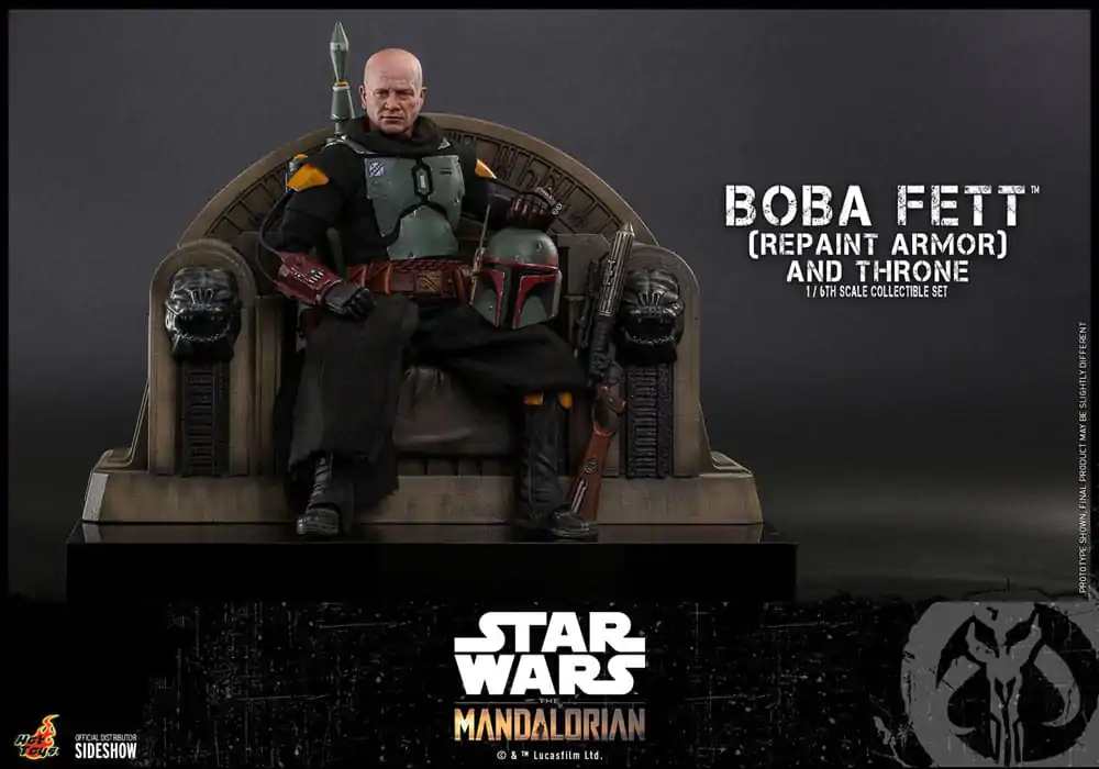 Star Wars: The Mandalorian Action Figur 1/6 Boba Fett Repaint Armor and Throne Special Edition 30 cm Produktfoto