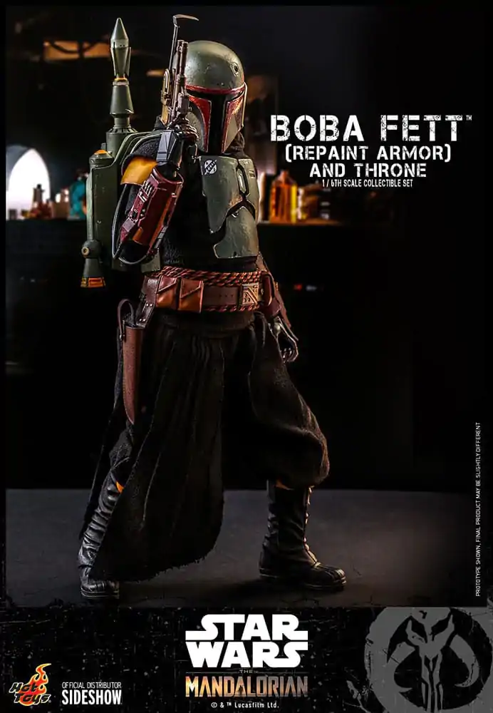 Star Wars: The Mandalorian Action Figur 1/6 Boba Fett Repaint Armor and Throne Special Edition 30 cm Produktfoto