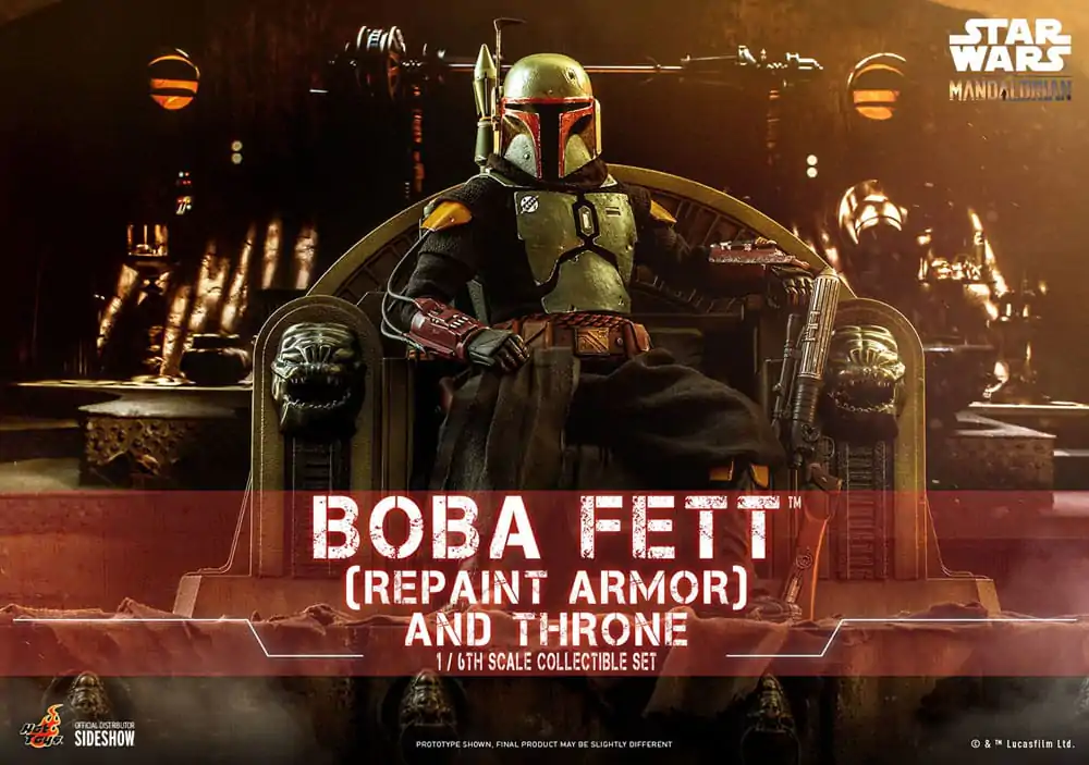 Star Wars: The Mandalorian Action Figur 1/6 Boba Fett Repaint Armor and Throne Special Edition 30 cm Produktfoto