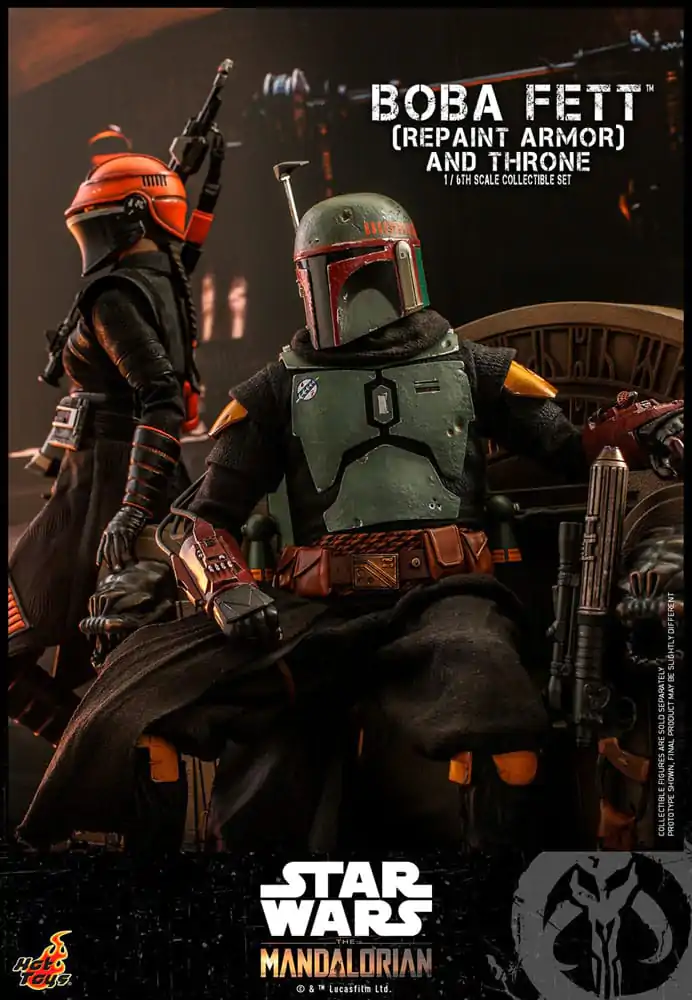 Star Wars: The Mandalorian Action Figur 1/6 Boba Fett Repaint Armor and Throne Special Edition 30 cm Produktfoto