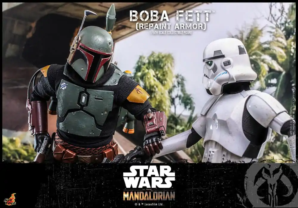 Star Wars: The Mandalorian Action Figur 1/6 Boba Fett Repaint Armor Special Edition 30 cm Produktfoto