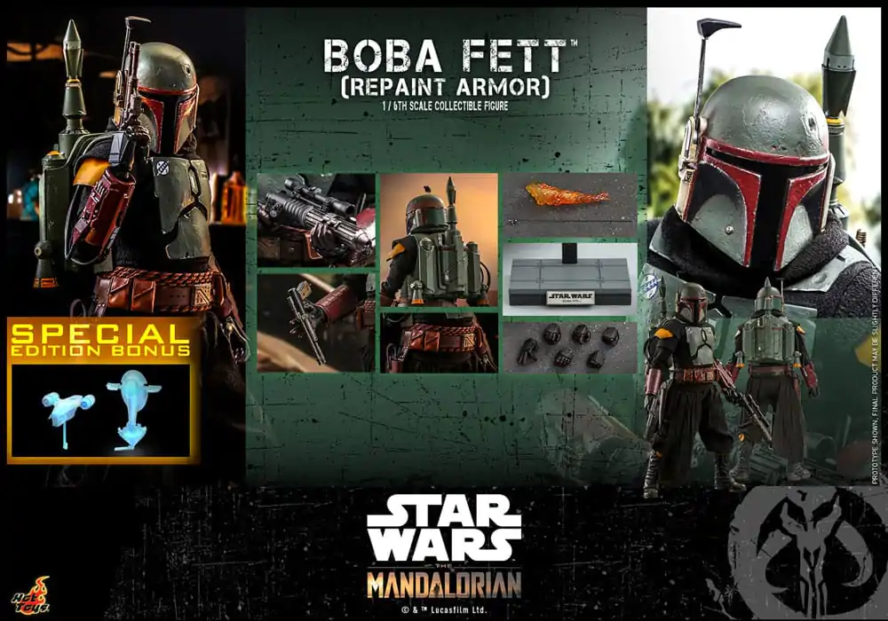 Star Wars: The Mandalorian Action Figur 1/6 Boba Fett Repaint Armor Special Edition 30 cm Produktfoto