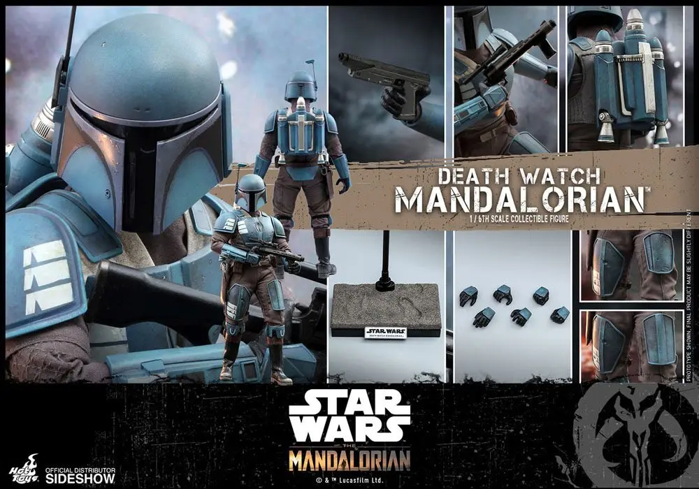 Star Wars The Mandalorian Action Figur 1/6 Death Watch Mandalorian 30 cm Produktfoto