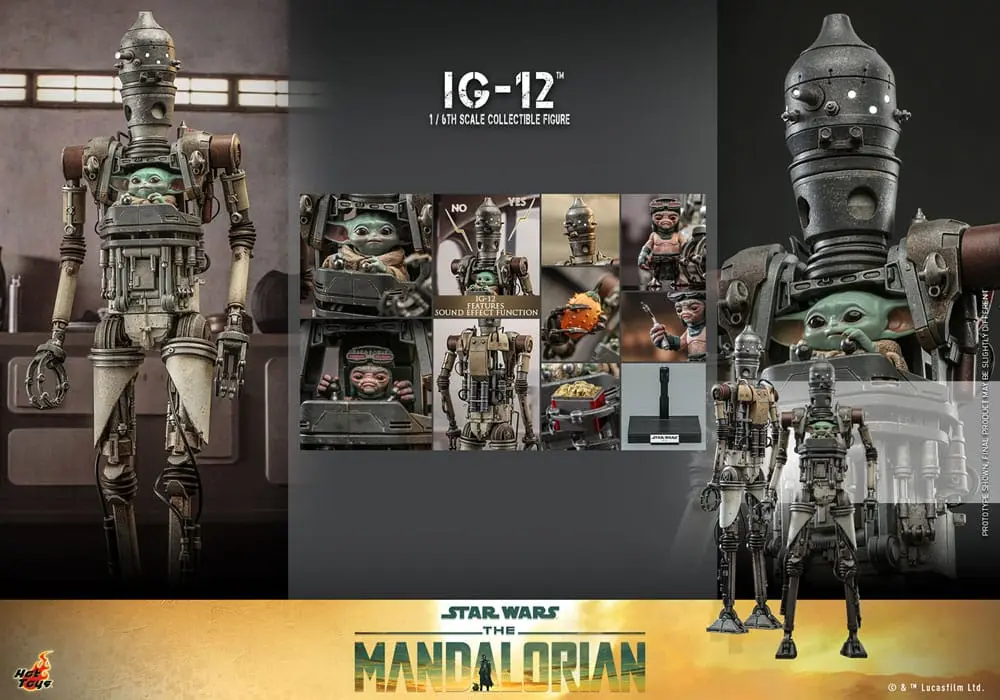 Star Wars: The Mandalorian Action Figur 1/6 IG-12 36 cm Produktfoto