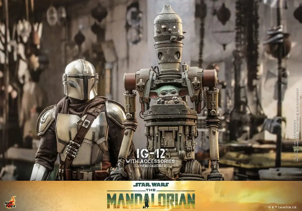 Star Wars: The Mandalorian Action Figur 1/6 IG-12 mit Zubehör 36 cm termékfotó