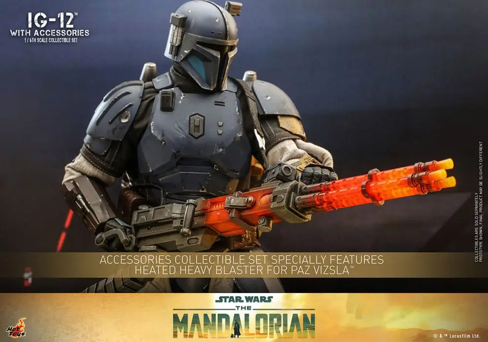 Star Wars: The Mandalorian Action Figur 1/6 IG-12 mit Zubehör 36 cm termékfotó