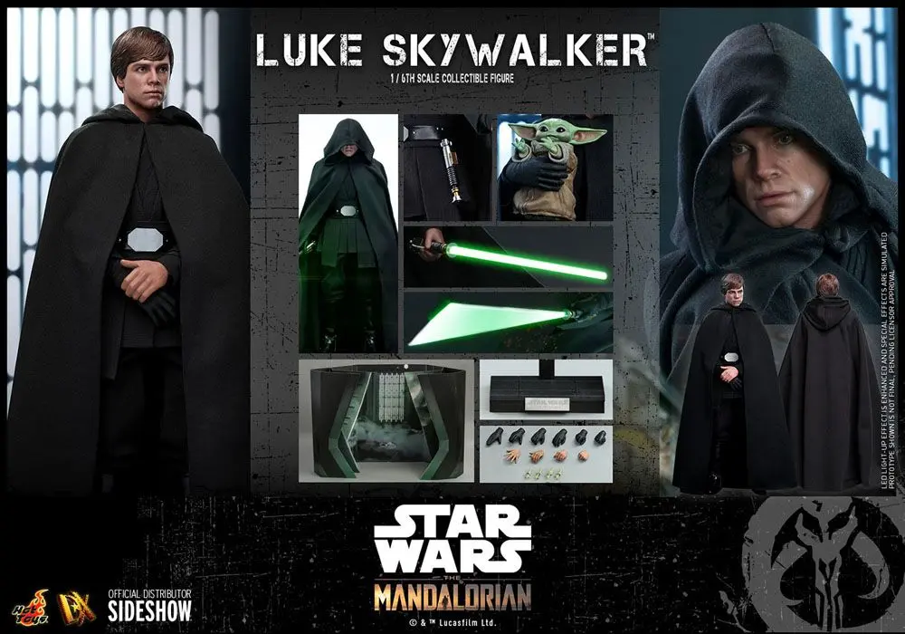 Star Wars The Mandalorian Actionfigur 1/6 Luke Skywalker 30 cm termékfotó