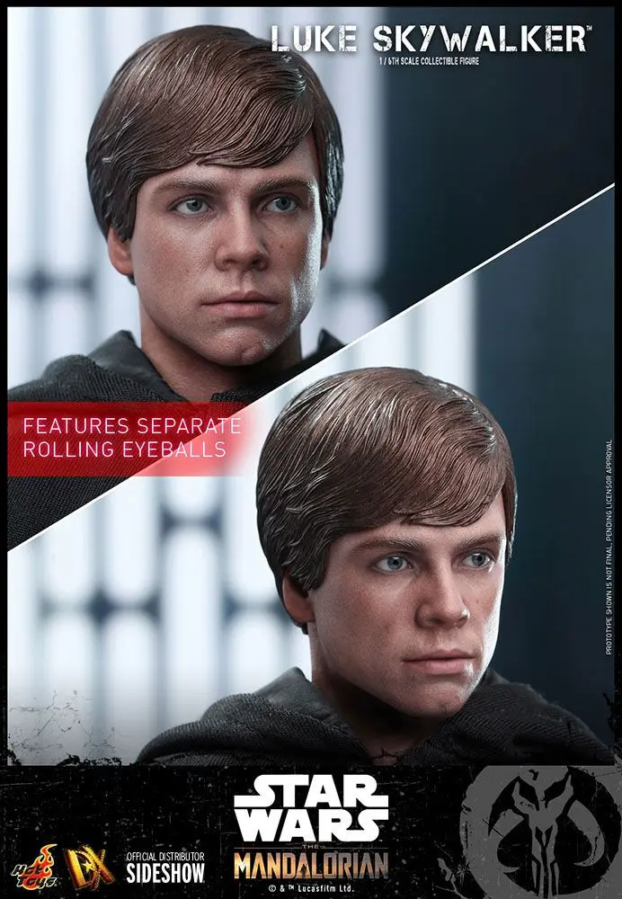 Star Wars The Mandalorian Actionfigur 1/6 Luke Skywalker 30 cm termékfotó