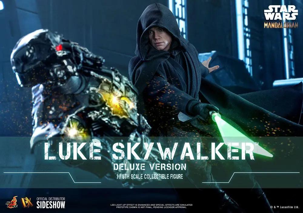 Star Wars The Mandalorian Actionfigur 1/6 Luke Skywalker (Deluxe Version) 30 cm termékfotó