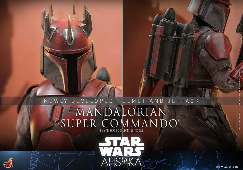 Star Wars: The Mandalorian Actionfigur 1/6 Mandalorian Super Commando 31 cm Produktfoto