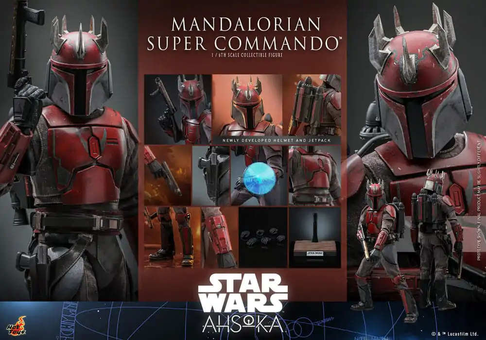 Star Wars: The Mandalorian Actionfigur 1/6 Mandalorian Super Commando 31 cm Produktfoto