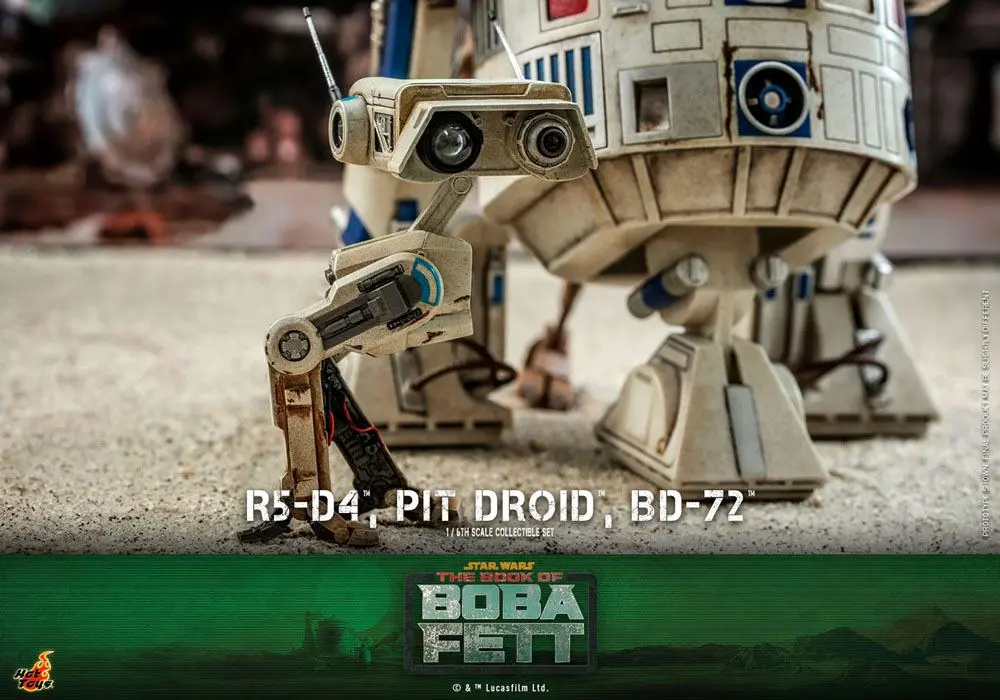 Star Wars The Mandalorian Actionfiguren 1/6 R5-D4, Pit Droid, & BD-72 Produktfoto