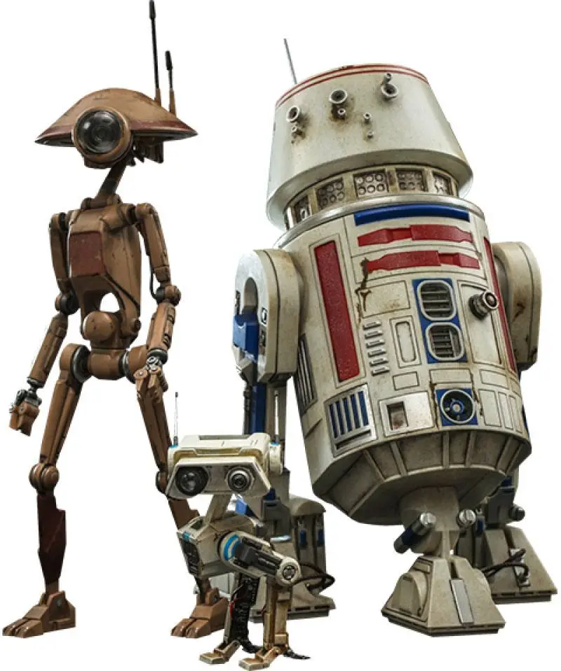 Star Wars The Mandalorian Actionfiguren 1/6 R5-D4, Pit Droid, & BD-72 Produktfoto