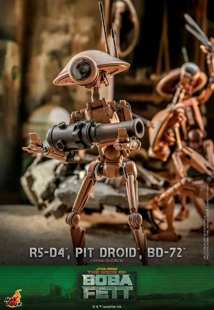 Star Wars The Mandalorian Actionfiguren 1/6 R5-D4, Pit Droid, & BD-72 Produktfoto