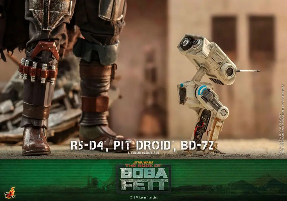 Star Wars The Mandalorian Actionfiguren 1/6 R5-D4, Pit Droid, & BD-72 Produktfoto