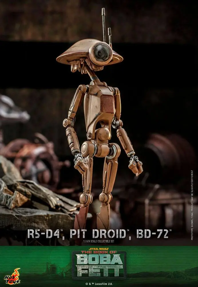 Star Wars The Mandalorian Actionfiguren 1/6 R5-D4, Pit Droid, & BD-72 Produktfoto