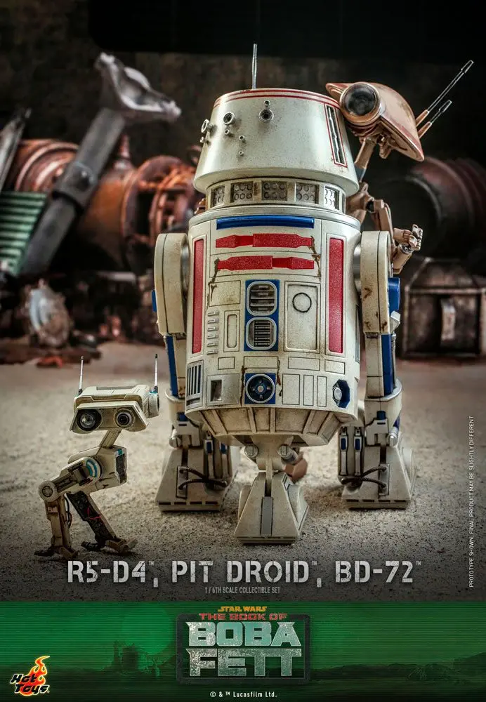 Star Wars The Mandalorian Actionfiguren 1/6 R5-D4, Pit Droid, & BD-72 Produktfoto