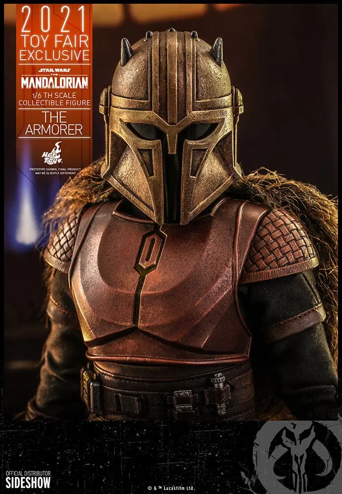 Star Wars The Mandalorian Actionfigur 1/6 The Armorer 2021 Toy Fair Exclusive 29 cm Produktfoto