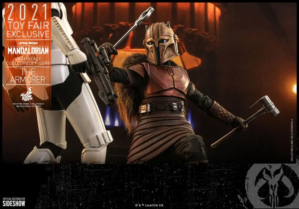 Star Wars The Mandalorian Actionfigur 1/6 The Armorer 2021 Toy Fair Exclusive 29 cm Produktfoto