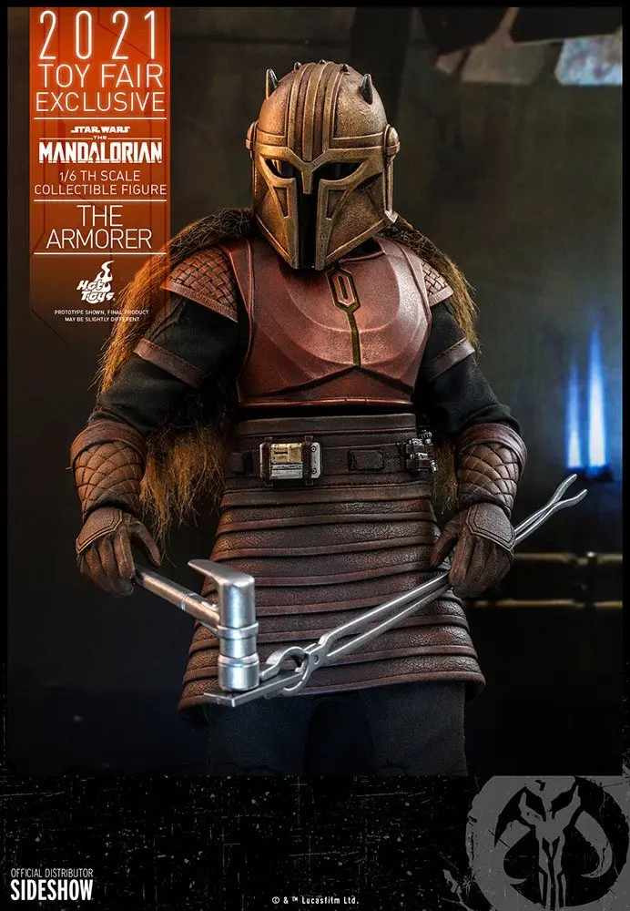 Star Wars The Mandalorian Actionfigur 1/6 The Armorer 2021 Toy Fair Exclusive 29 cm Produktfoto