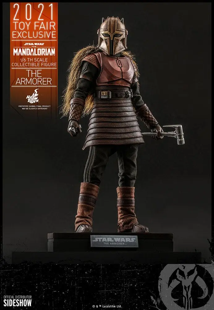 Star Wars The Mandalorian Actionfigur 1/6 The Armorer 2021 Toy Fair Exclusive 29 cm Produktfoto