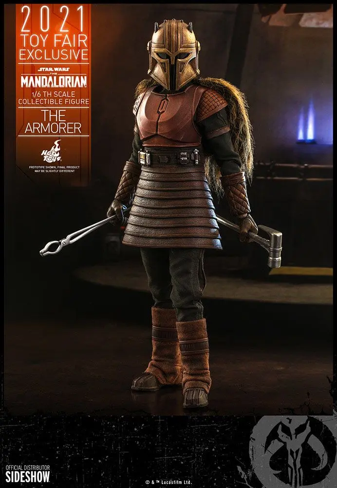 Star Wars The Mandalorian Actionfigur 1/6 The Armorer 2021 Toy Fair Exclusive 29 cm Produktfoto