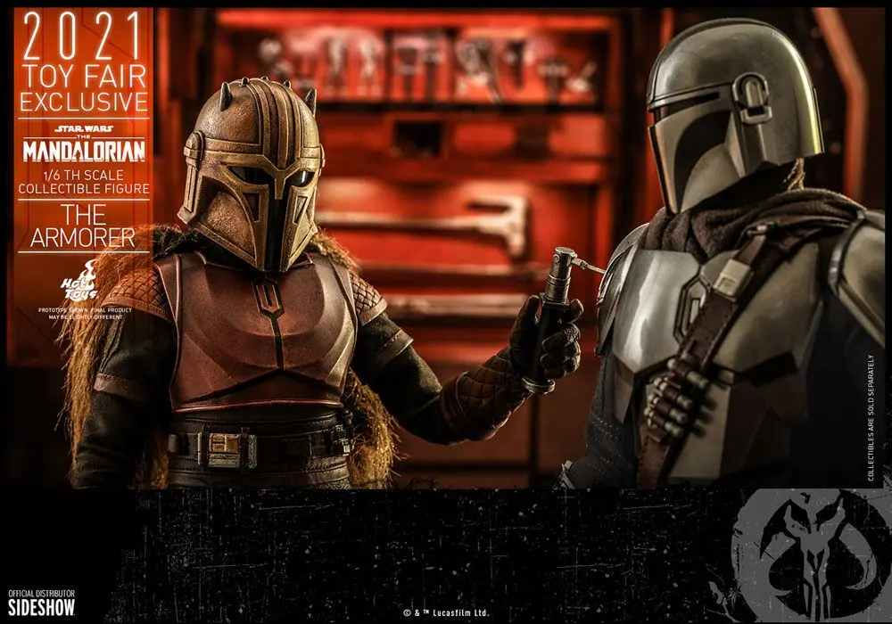 Star Wars The Mandalorian Actionfigur 1/6 The Armorer 2021 Toy Fair Exclusive 29 cm Produktfoto