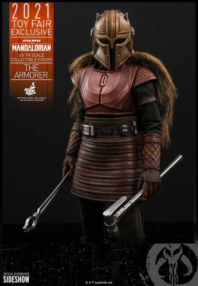Star Wars The Mandalorian Actionfigur 1/6 The Armorer 2021 Toy Fair Exclusive 29 cm Produktfoto
