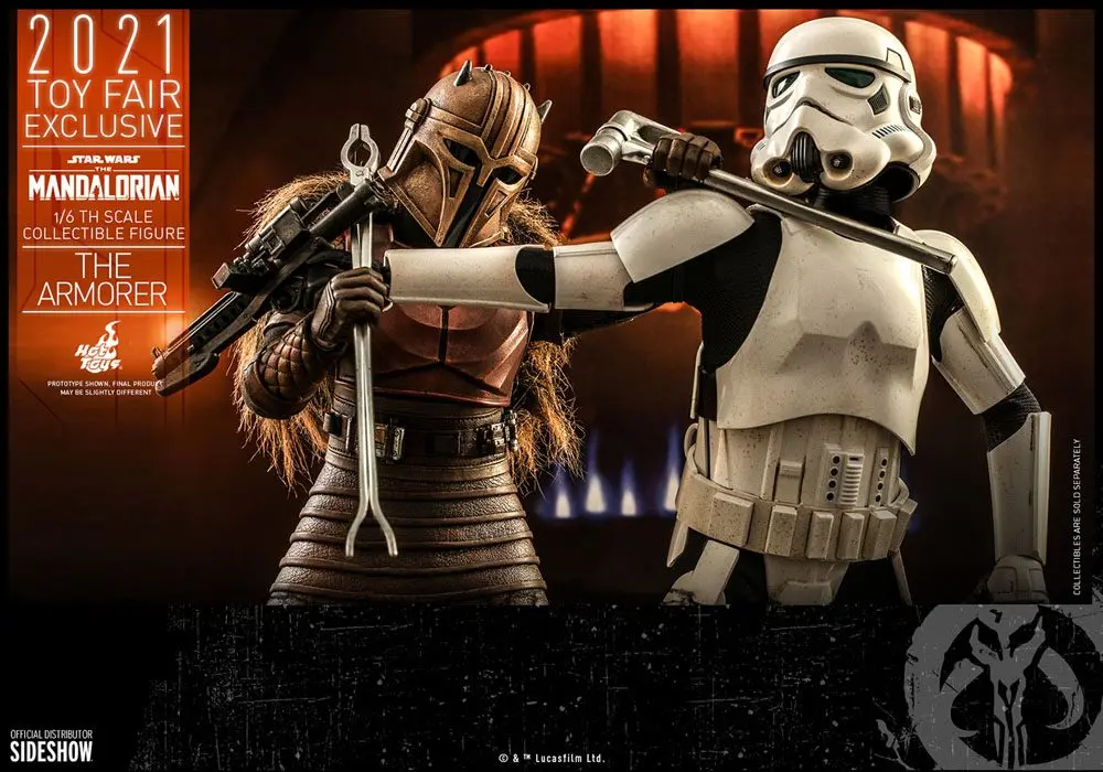 Star Wars The Mandalorian Actionfigur 1/6 The Armorer 2021 Toy Fair Exclusive 29 cm Produktfoto