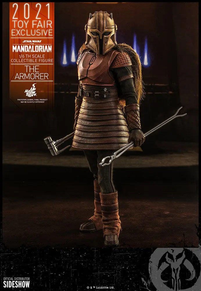 Star Wars The Mandalorian Actionfigur 1/6 The Armorer 2021 Toy Fair Exclusive 29 cm Produktfoto