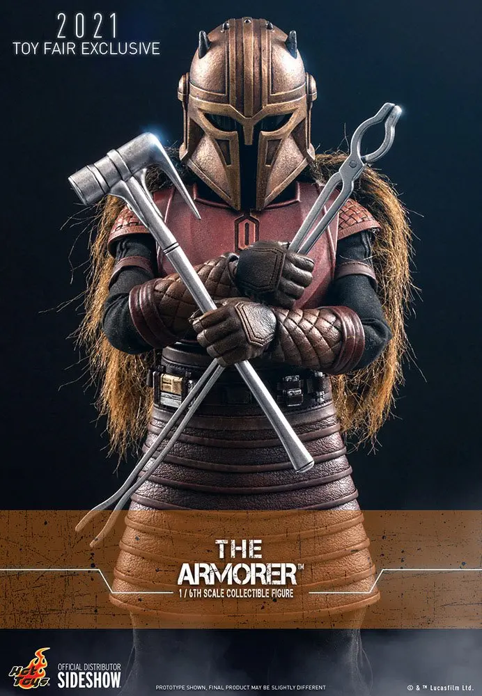 Star Wars The Mandalorian Actionfigur 1/6 The Armorer 2021 Toy Fair Exclusive 29 cm Produktfoto