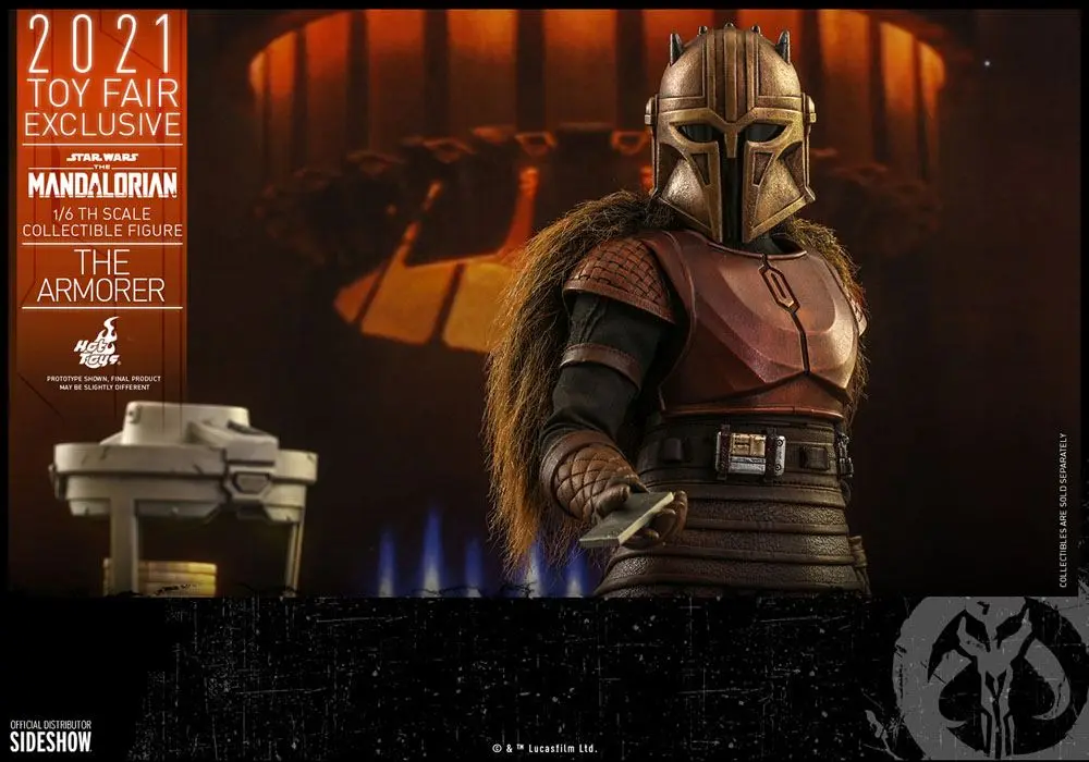 Star Wars The Mandalorian Actionfigur 1/6 The Armorer 2021 Toy Fair Exclusive 29 cm Produktfoto