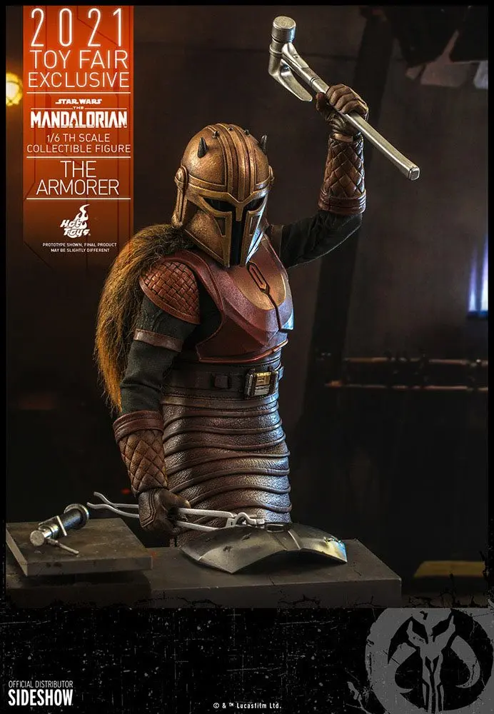 Star Wars The Mandalorian Actionfigur 1/6 The Armorer 2021 Toy Fair Exclusive 29 cm Produktfoto