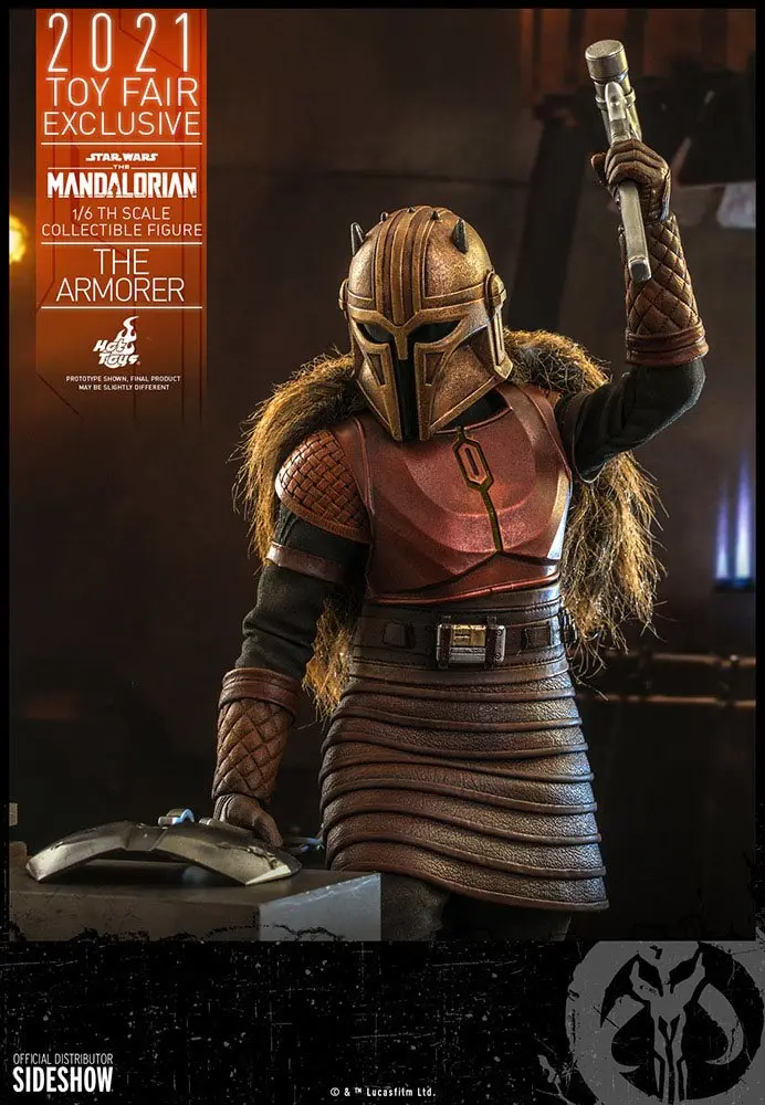 Star Wars The Mandalorian Actionfigur 1/6 The Armorer 2021 Toy Fair Exclusive 29 cm Produktfoto