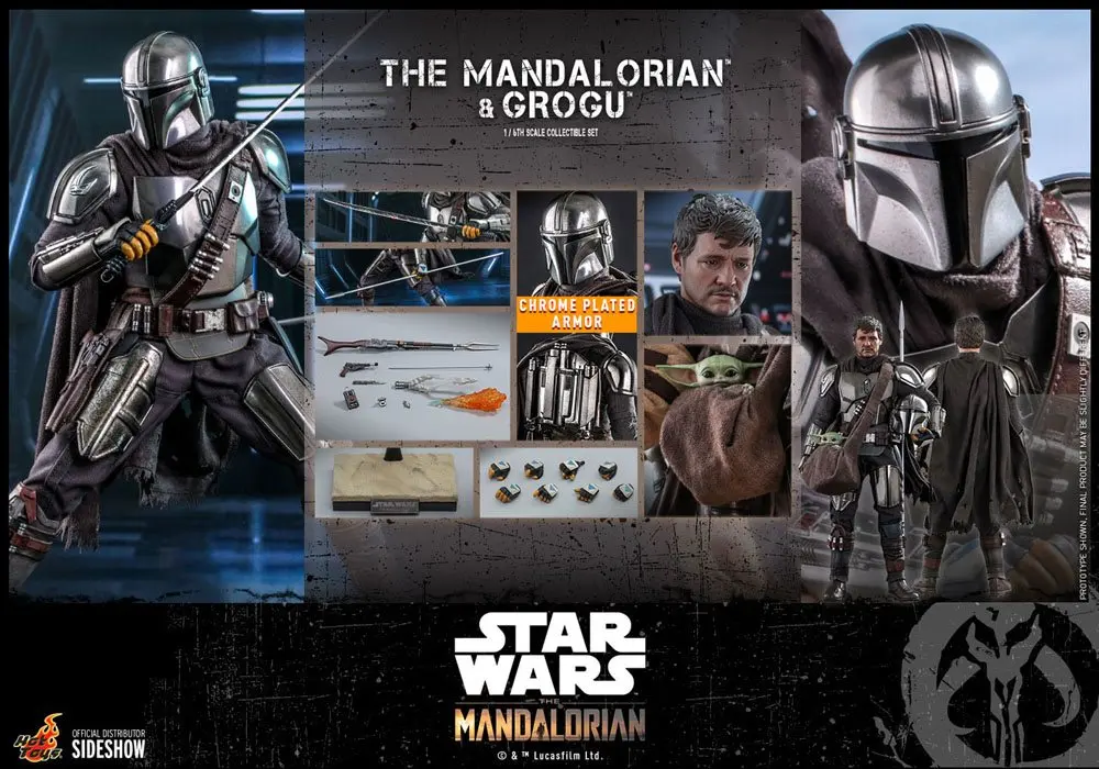 Star Wars The Mandalorian Actionfiguren Doppelpack 1/6 The Mandalorian & Grogu 30 cm Produktfoto