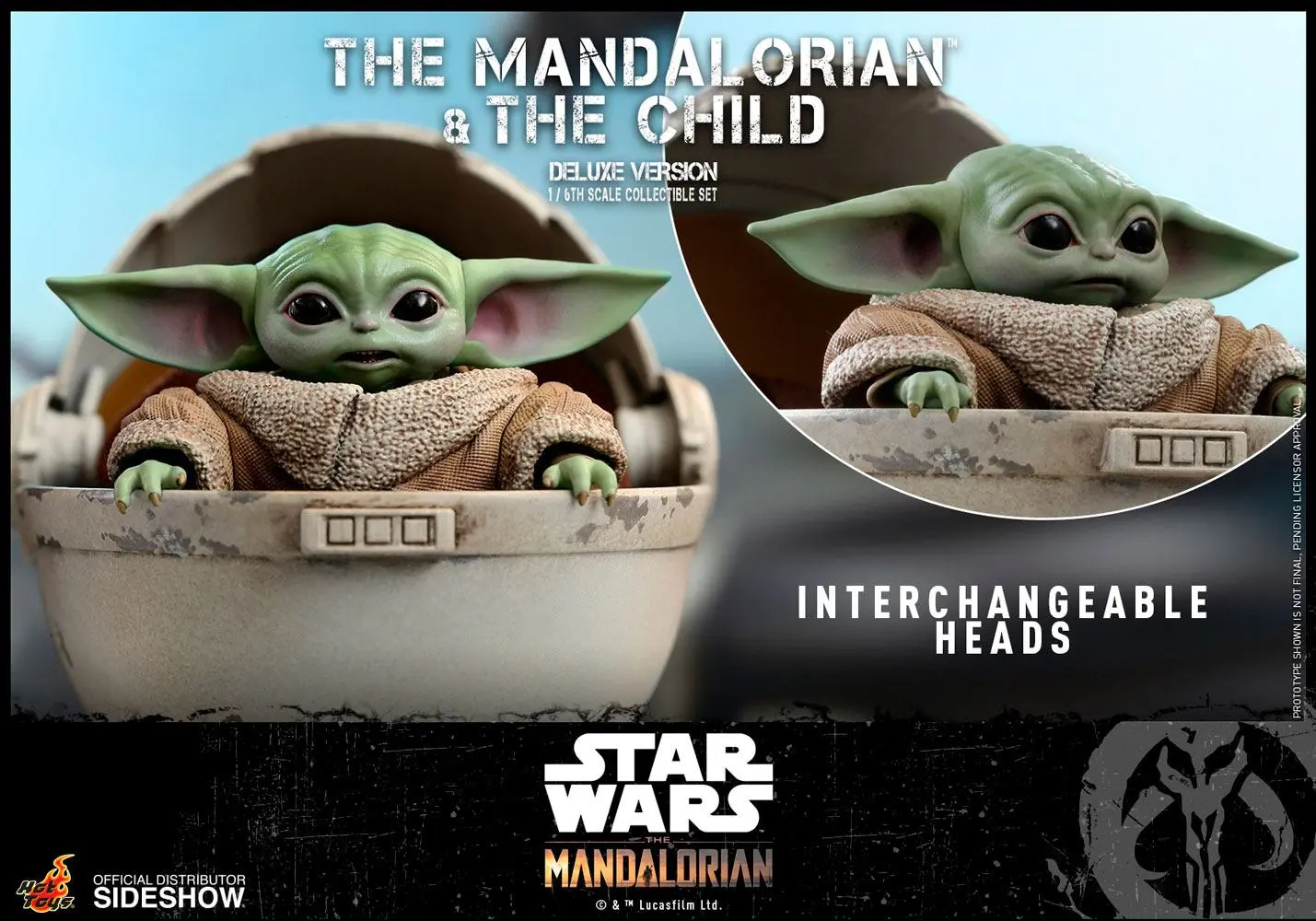 Star Wars The Mandalorian Actionfiguren Doppelpack 1/6 The Mandalorian & The Child Deluxe 30 cm Produktfoto