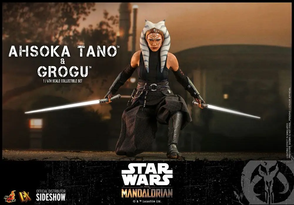 Star Wars The Mandalorian Actionfiguren Doppelpack 1/6 Ahsoka Tano & Grogu 29 cm termékfotó