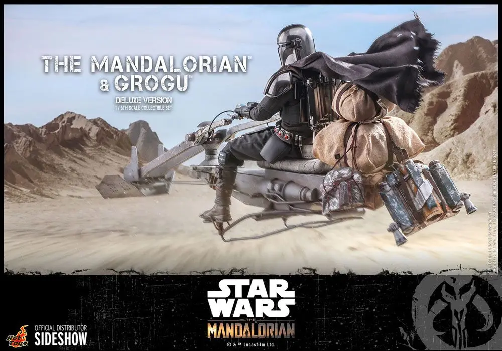 Star Wars The Mandalorian Actionfiguren Doppelpack 1/6 The Mandalorian & Grogu Deluxe Version 30 cm Produktfoto