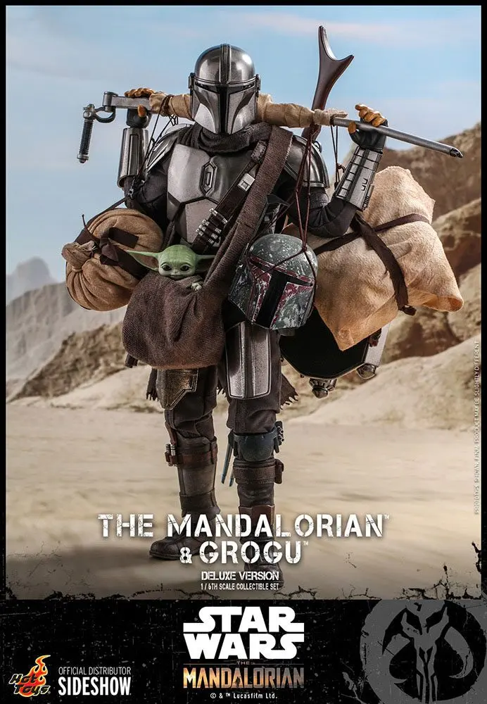 Star Wars The Mandalorian Actionfiguren Doppelpack 1/6 The Mandalorian & Grogu Deluxe Version 30 cm Produktfoto