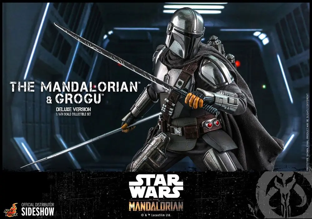 Star Wars The Mandalorian Actionfiguren Doppelpack 1/6 The Mandalorian & Grogu Deluxe Version 30 cm Produktfoto