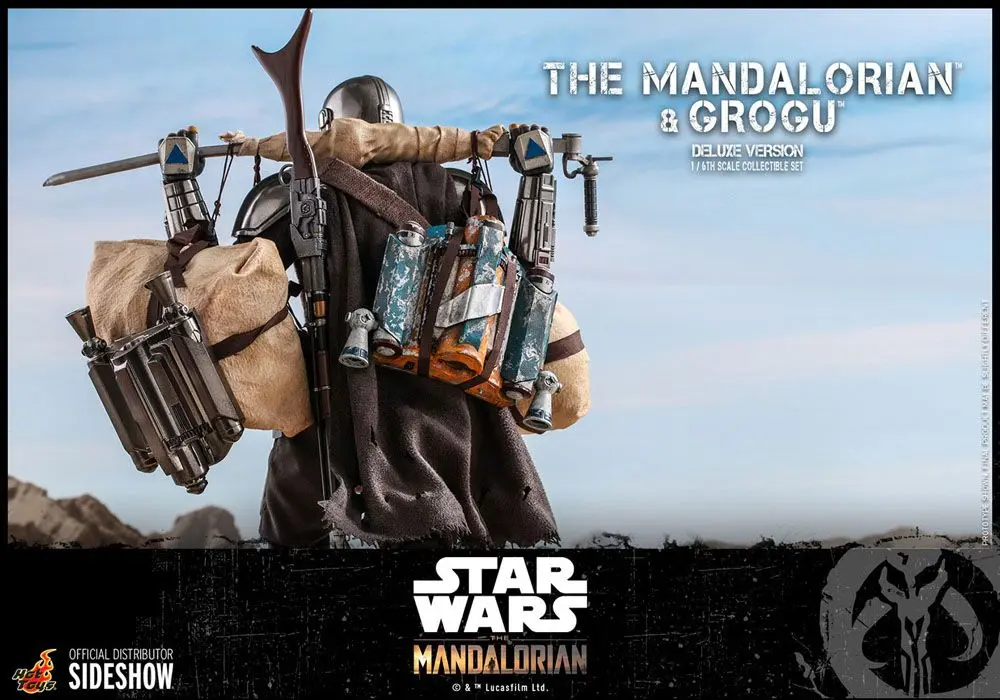 Star Wars The Mandalorian Actionfiguren Doppelpack 1/6 The Mandalorian & Grogu Deluxe Version 30 cm Produktfoto