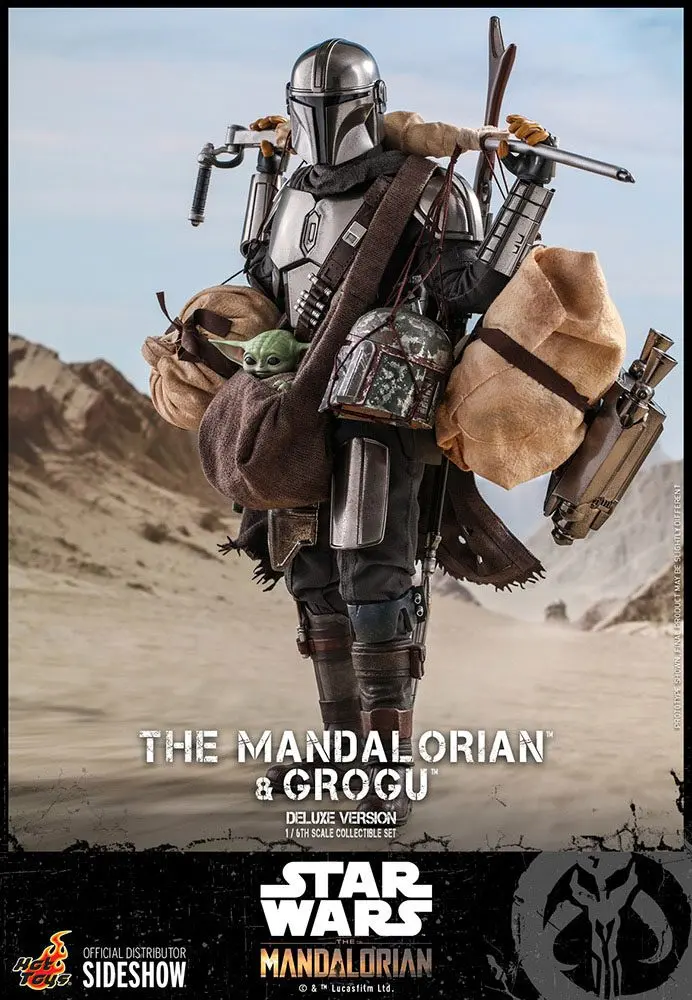 Star Wars The Mandalorian Actionfiguren Doppelpack 1/6 The Mandalorian & Grogu Deluxe Version 30 cm Produktfoto
