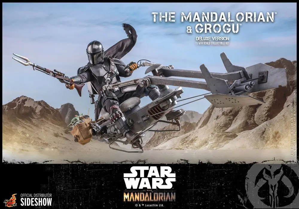 Star Wars The Mandalorian Actionfiguren Doppelpack 1/6 The Mandalorian & Grogu Deluxe Version 30 cm Produktfoto