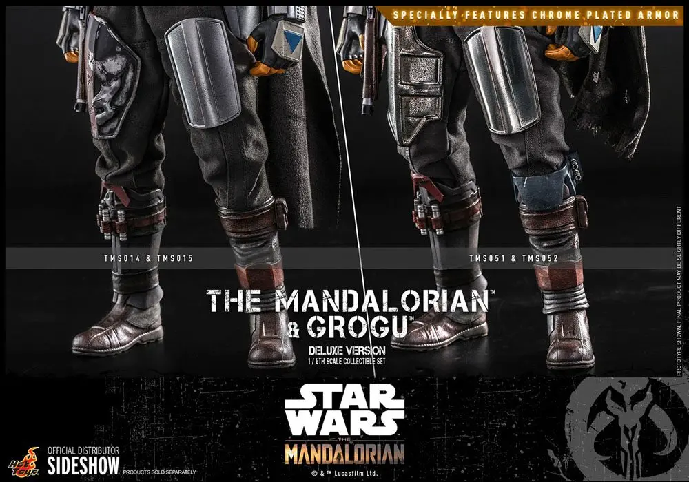 Star Wars The Mandalorian Actionfiguren Doppelpack 1/6 The Mandalorian & Grogu Deluxe Version 30 cm Produktfoto